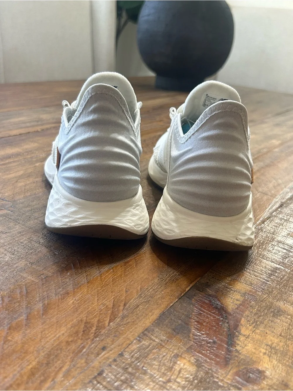 New Balance Women's Cream and Gum Athletic Sneaker